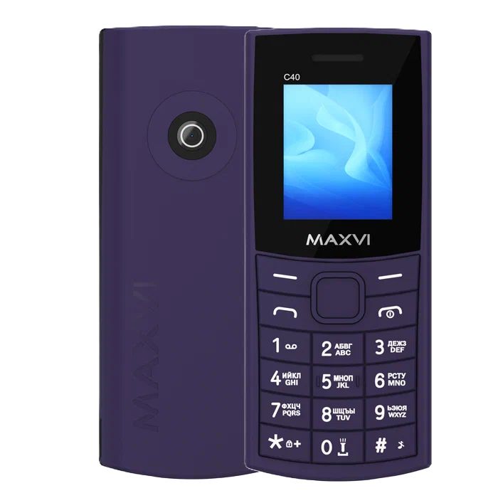 

Сотовый телефон Maxvi C40 purple, C40