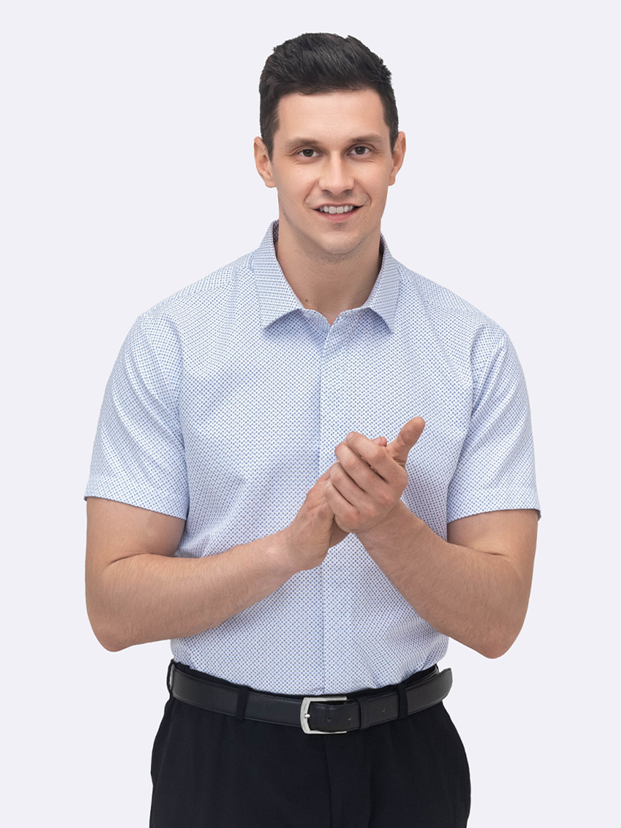 

Рубашка мужская Simple RH голубая 58 RU, Белый, RH