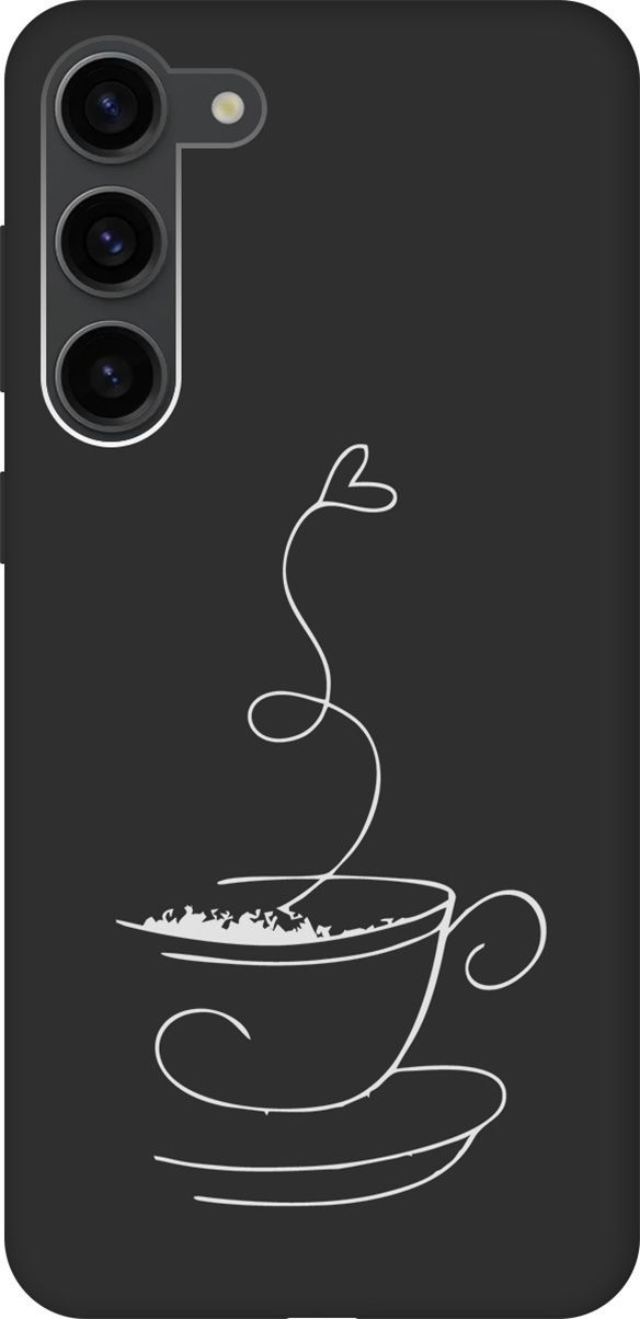 

Чехол на Samsung Galaxy S23+ с 3D принтом "Coffee Love W" черный, Черный;белый, 158391