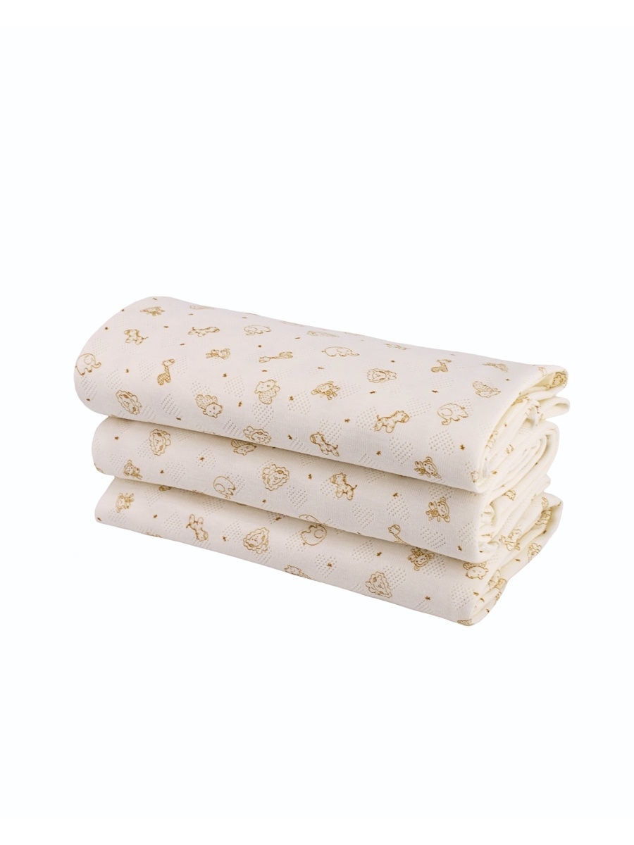 

Пеленка детская многоразовая трикотажная Про Сон 3 шт animal, Пеленки из рибаны