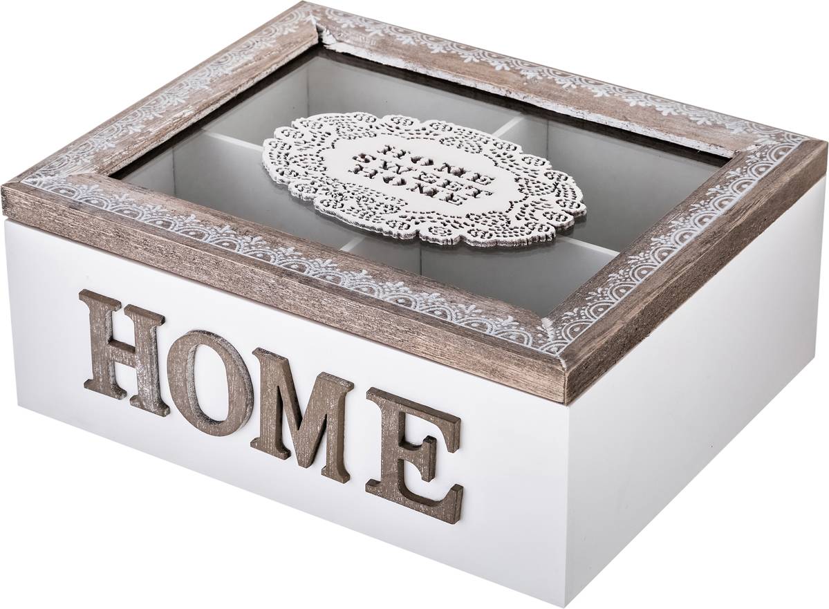 

Шкатулка для чая с 4 секциями Lefard Home 20х17х8 см