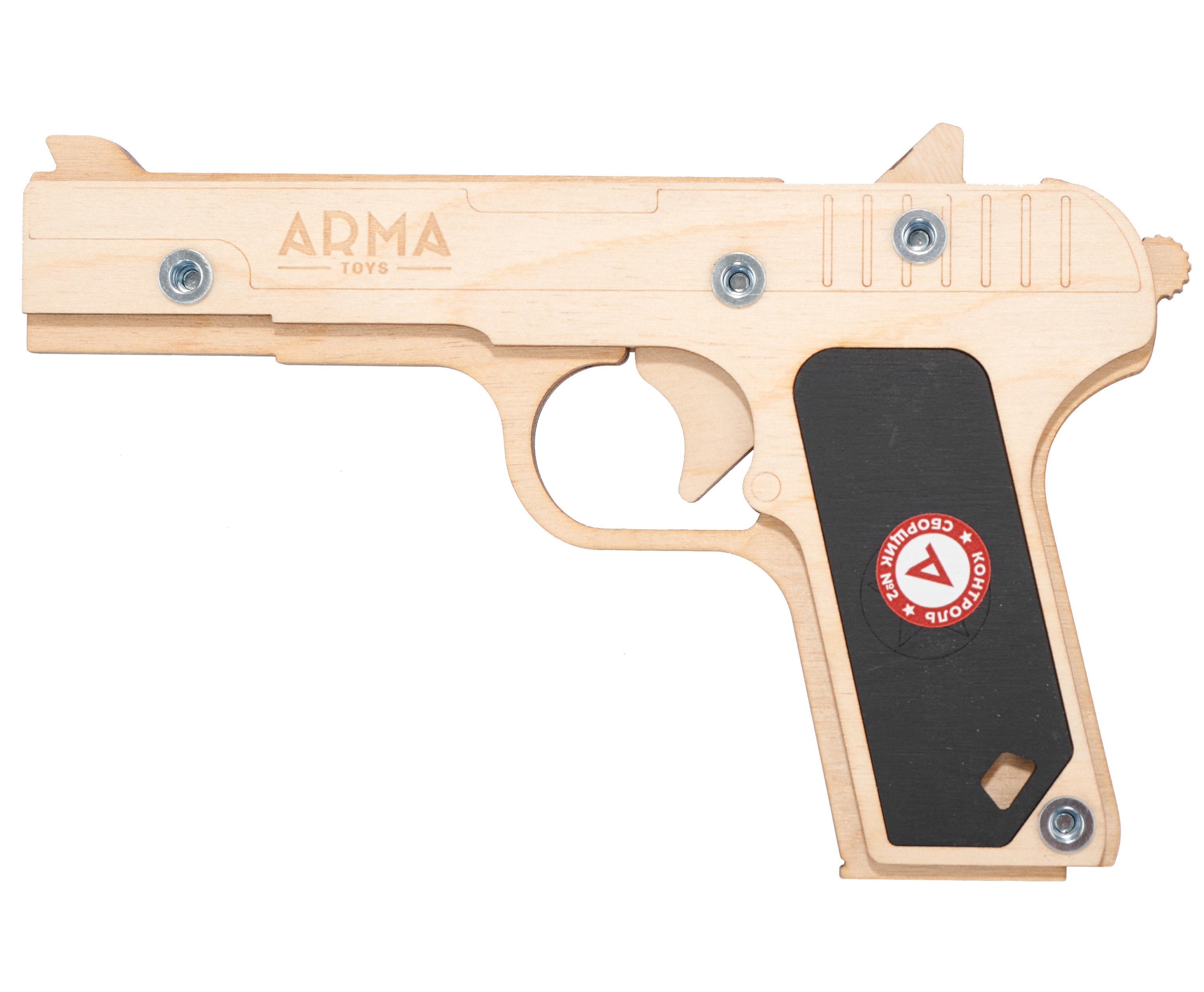 Резинкострел игрушечный Arma toys пистолет ТТ Компакт макет, Токарев, ATL002 резинкострел игрушечный arma toys пистолет макарова макет пм окрашенный at012k