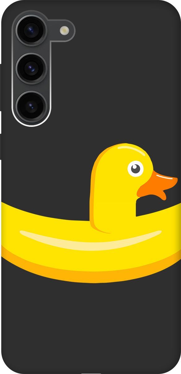 

Чехол на Samsung Galaxy S23+ с 3D принтом "Duck Swim Ring" черный, Черный;белый, 158391
