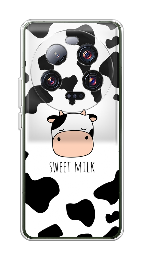

Чехол на Xiaomi 13 ultra "Sweet milk", Розовый;белый;черный, 318650-1