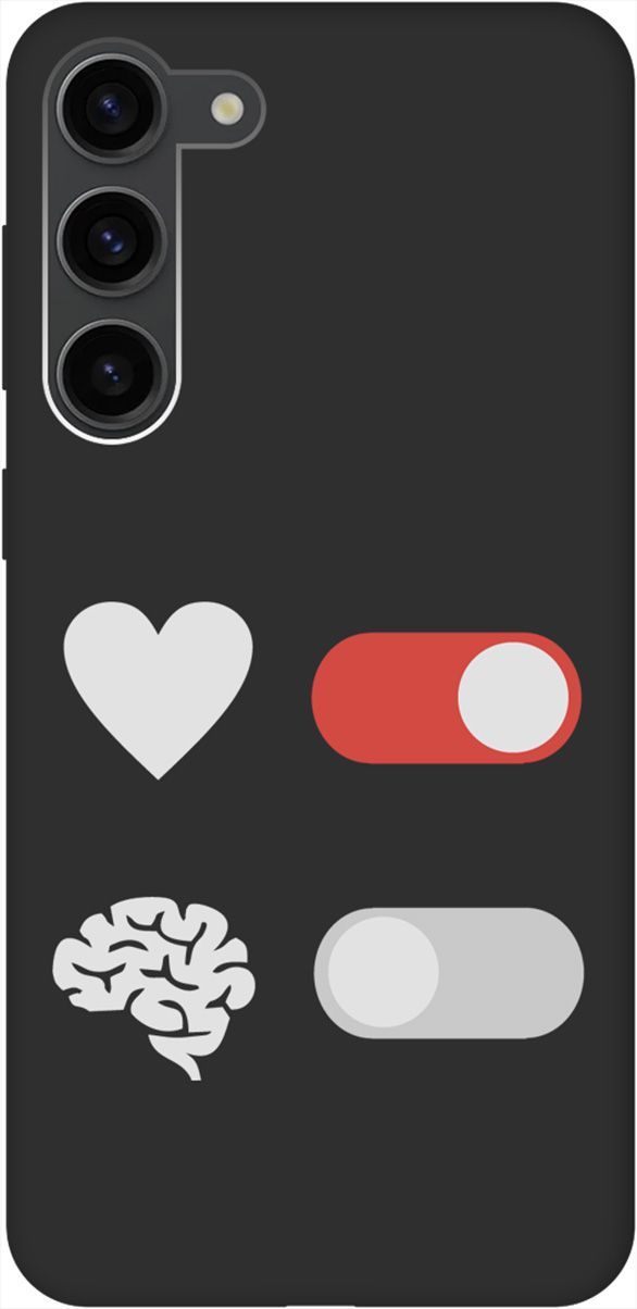 

Чехол на Samsung Galaxy S23+ с 3D принтом "Brain Off W" черный, Черный;белый, 158391