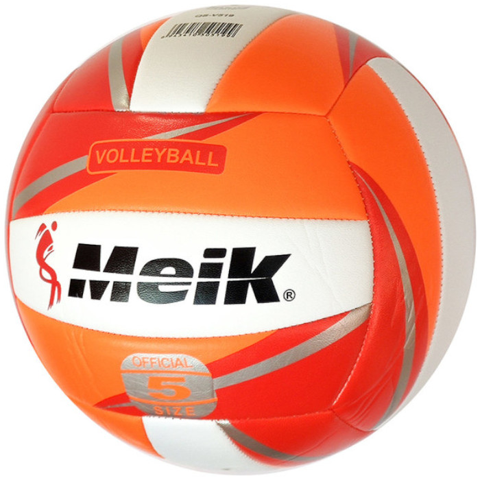 Мяч волейбольный MEIK ТПУ 2.5, 270 гр, машинная сшивка, оранжевый