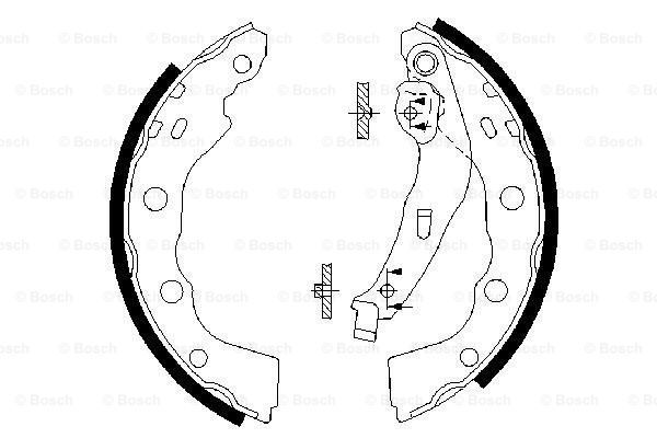 

Тормозные колодки Bosch барабанные 986487577