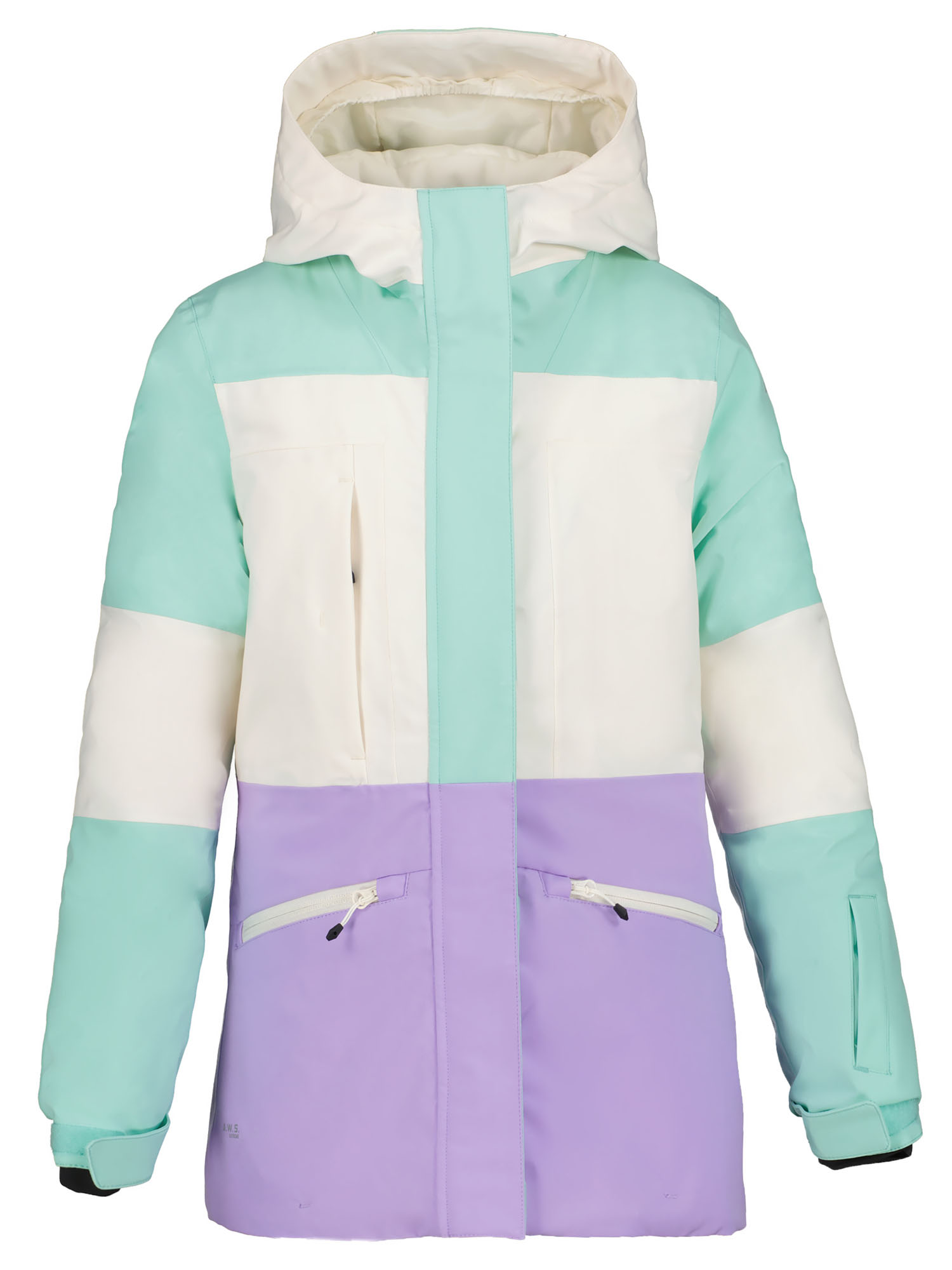 Куртка IcePeak 50038_510, белый - зеленый - фиолетовый, 122