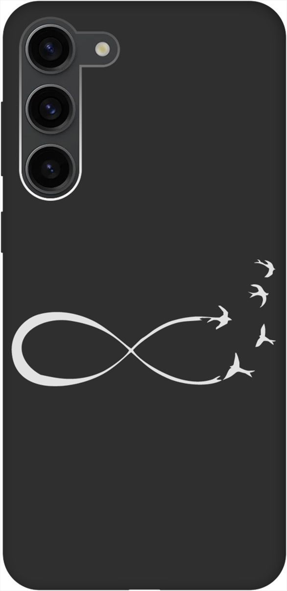 

Чехол на Samsung Galaxy S23+ с 3D принтом "Infinity W" черный, Черный;серебристый, 158391