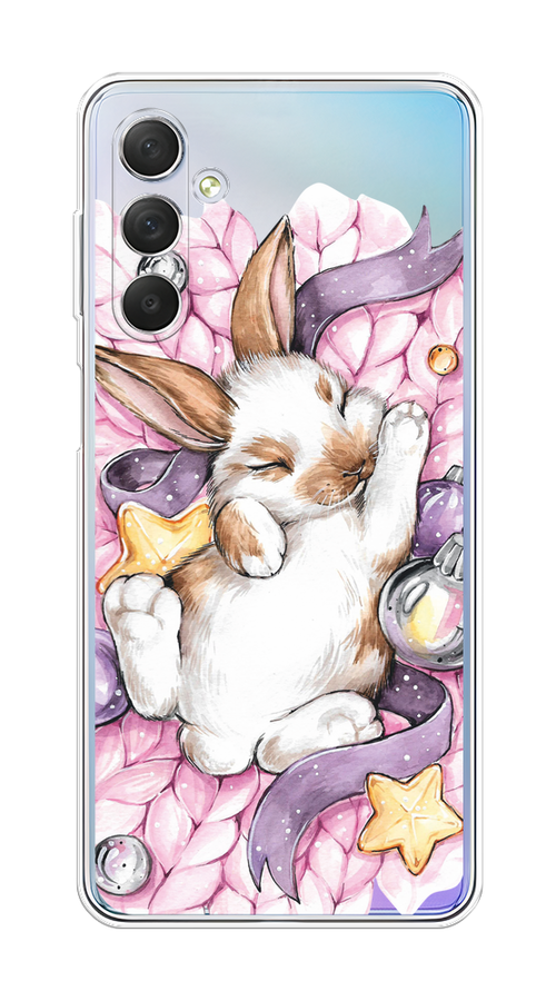 

Чехол на Samsung Galaxy M54 "Кролик спит", Розовый;белый, 2108250-5