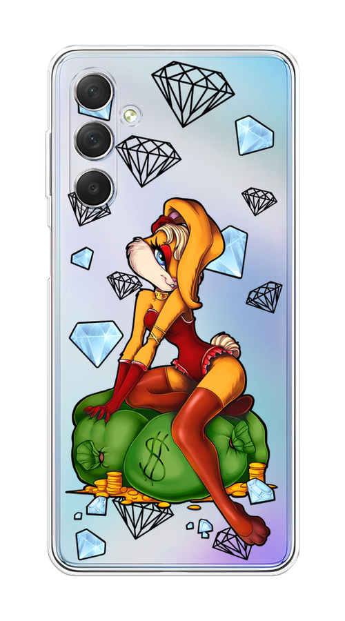 

Чехол на Samsung Galaxy M54 "Лола Банни с бриллиантами", Бордовый;оранжевый;зеленый, 2108250-6