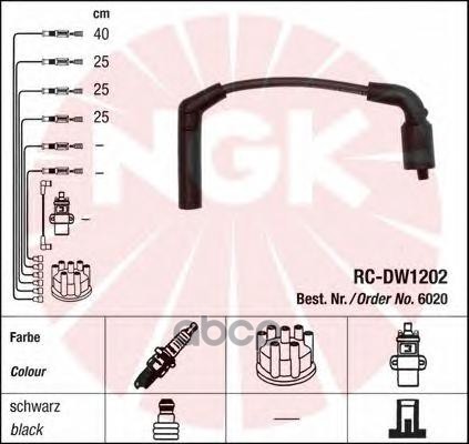 фото Ngk провода в/в rc-dw1202 ngk 6020