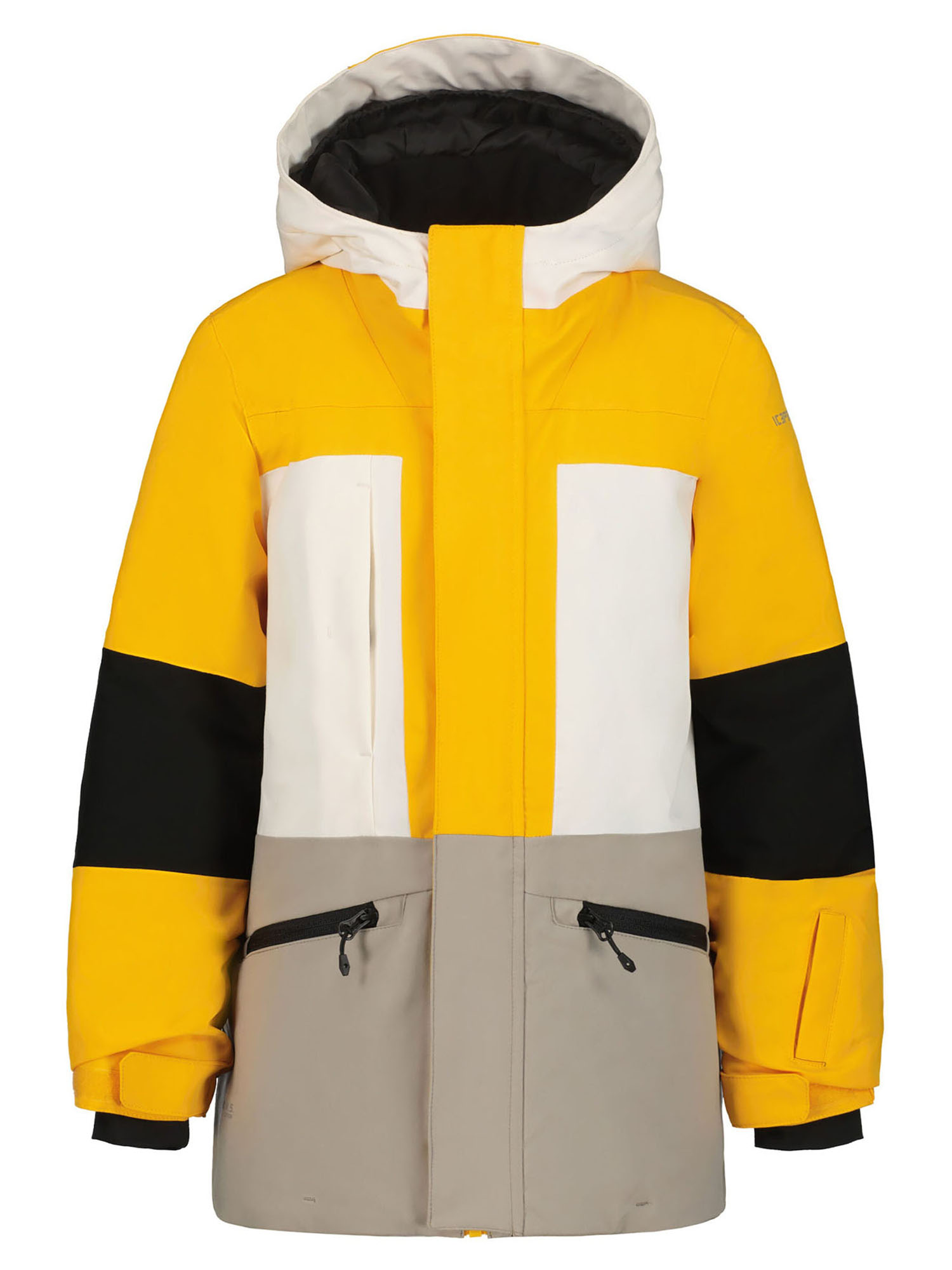 Куртка IcePeak 50039_437, бежевый - белый - желтый, 116 куртка утепленная женская icepeak clover синий