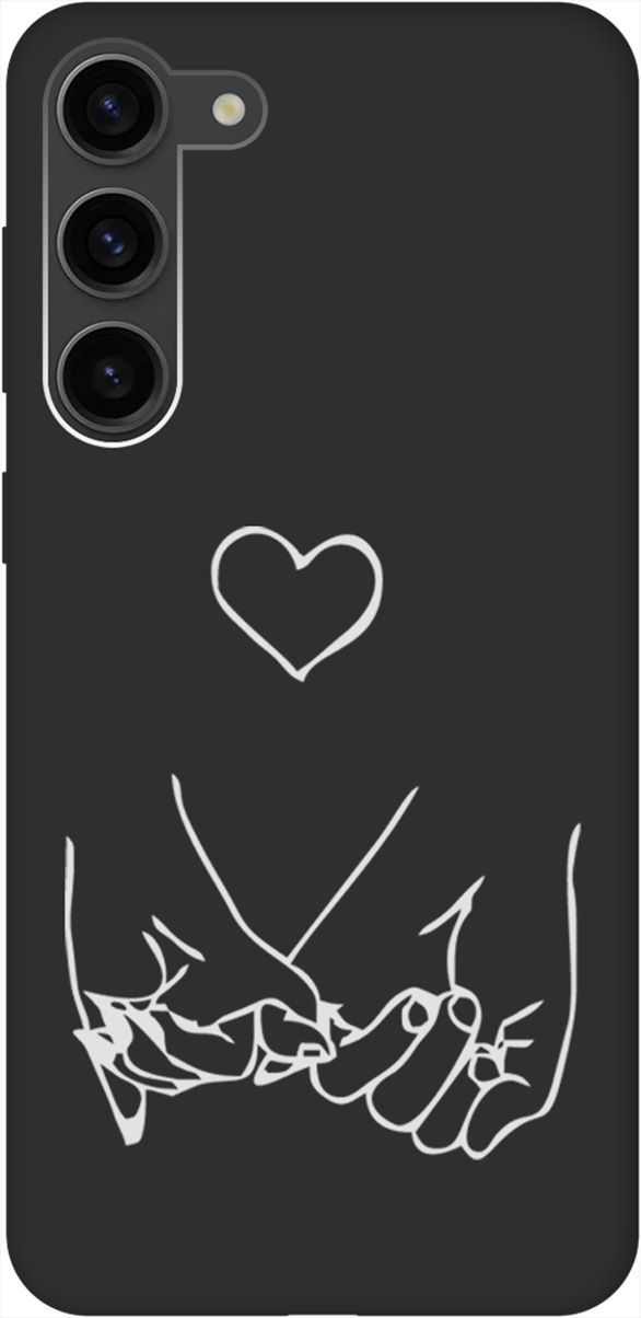 

Чехол на Samsung Galaxy S23+ с 3D принтом "Lovers Hands W" черный, Черный;белый, 158391