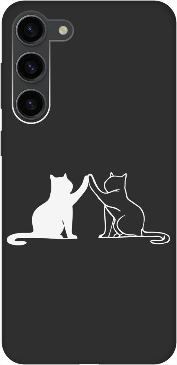 

Чехол на Samsung Galaxy S23+ с 3D принтом "Cats W" черный, Черный;белый, 158391