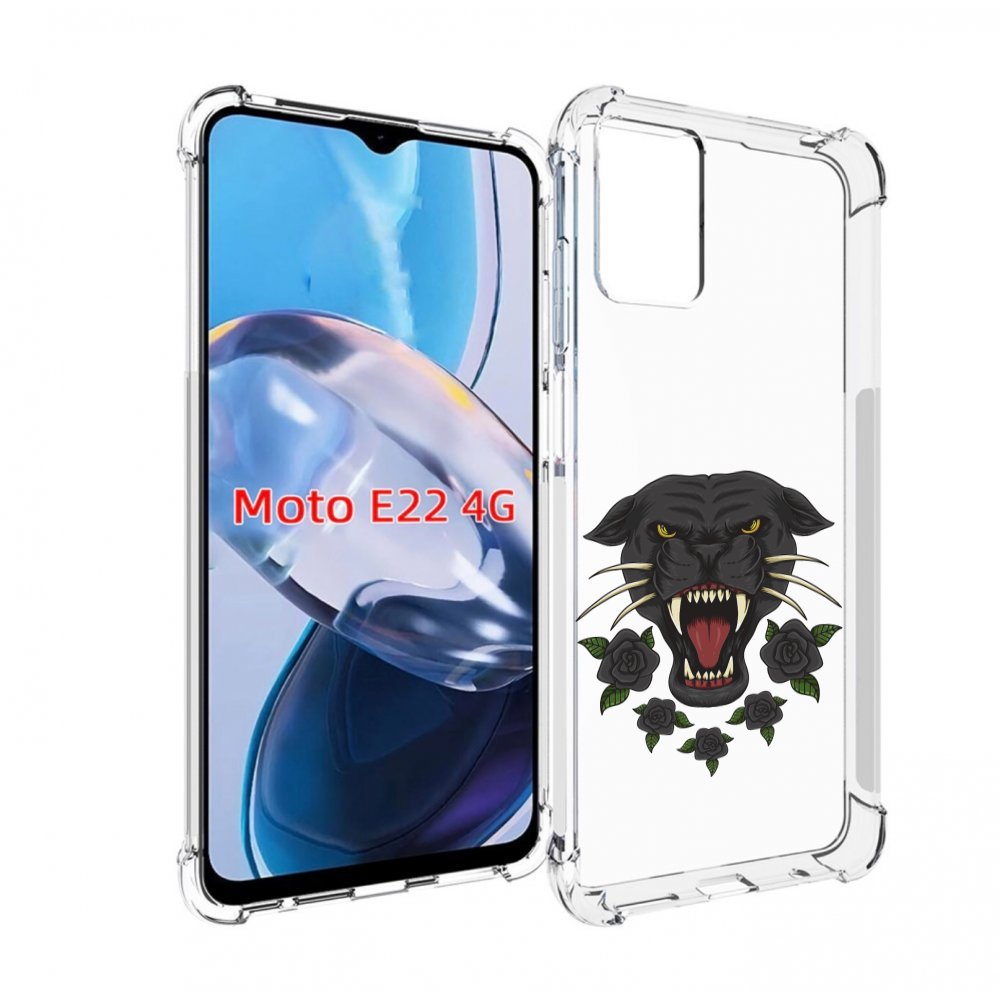 

Чехол MyPads Пантера для Motorola Moto E22 4G / E22i 4G, Прозрачный, Tocco