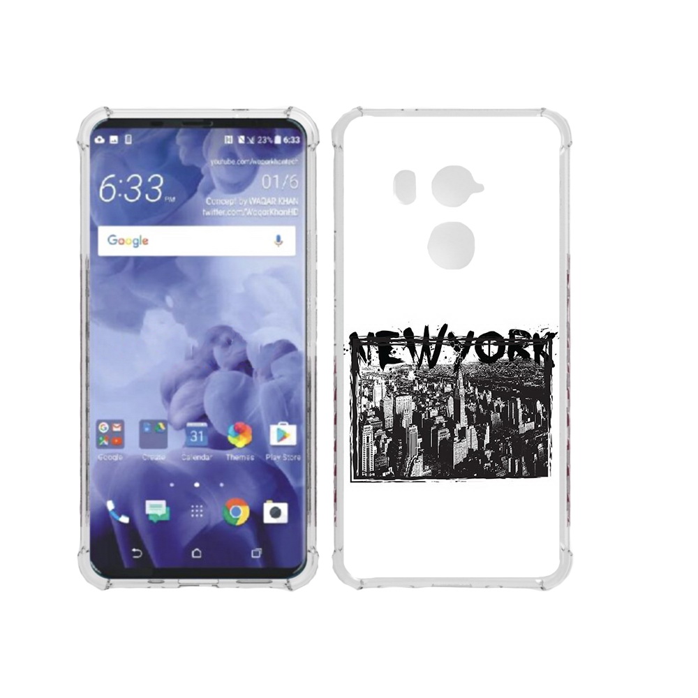 

Чехол MyPads Tocco для HTC U11 Plus че, Прозрачный, Tocco