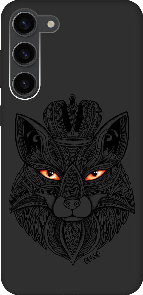 

Чехол на Samsung Galaxy S23+ с 3D принтом "Fox Queen" черный, Черный;белый, 158390