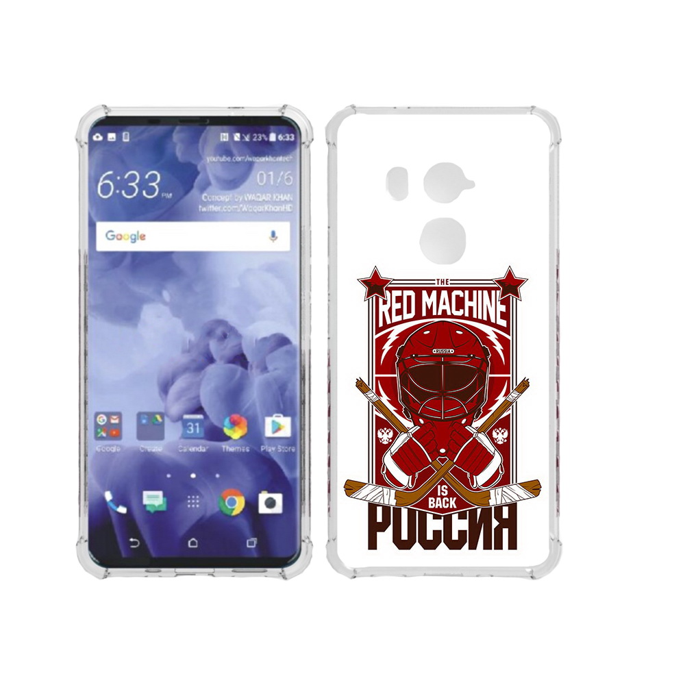 

Чехол MyPads Tocco для HTC U11 Plus хоккей россия, Прозрачный, Tocco