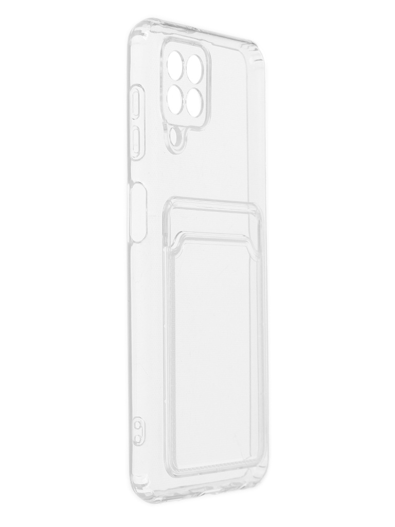 фото Чехол ibox для samsung galaxy m22 crystal с кардхолдером silicone transparent ут000028552