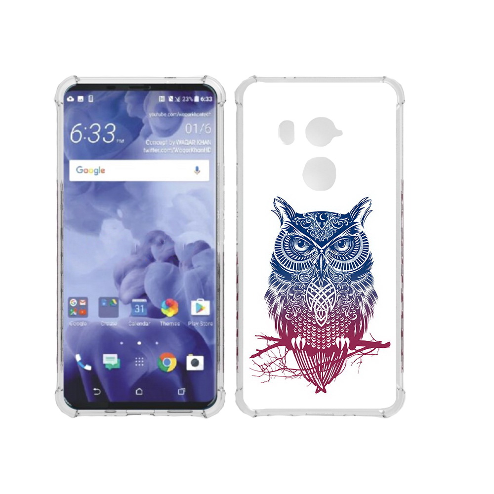 

Чехол MyPads Tocco для HTC U11 Plus хиппи сова, Прозрачный, Tocco