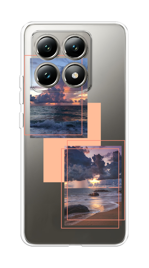 

Чехол на Xiaomi 14T "Sky collage", Розовый;прозрачный;синий, 322850-1