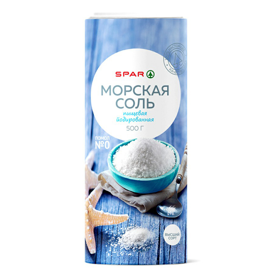 

Соль йодированная Spar мелкая 500 г