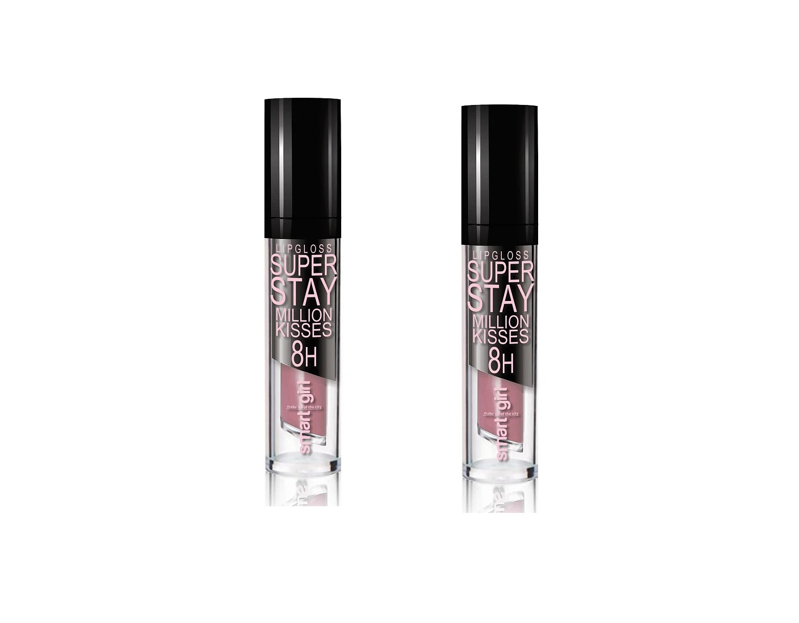 

Блеск для губ Belor Design Million kises супер стойкий тон 211 таупово-розовый 2 уп, Million kises