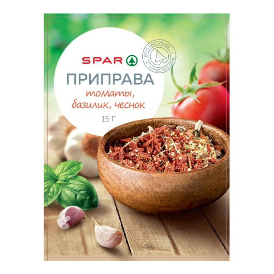 

Приправа Spar томаты-базилик-чеснок 15 г