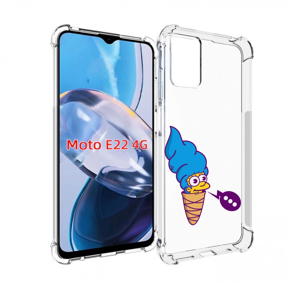 

Чехол MyPads Мардж-рожок для Motorola Moto E22 4G / E22i 4G, Прозрачный, Tocco