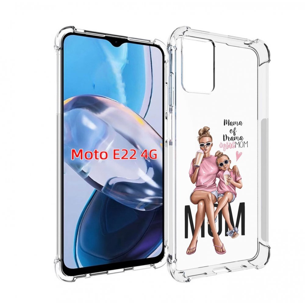 

Чехол MyPads Мама-мечты женский для Motorola Moto E22 4G / E22i 4G, Прозрачный, Tocco
