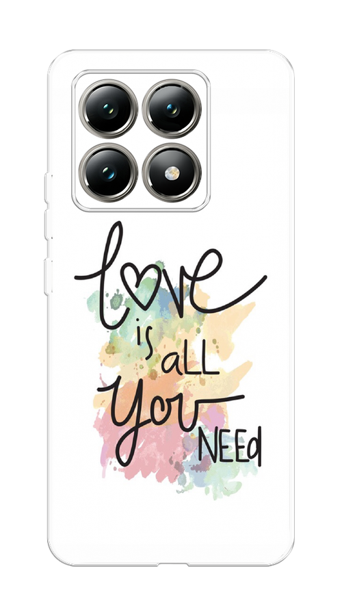 

Чехол на Xiaomi 14T "Love is all you need", Белый;черный;зеленый, 322850-1