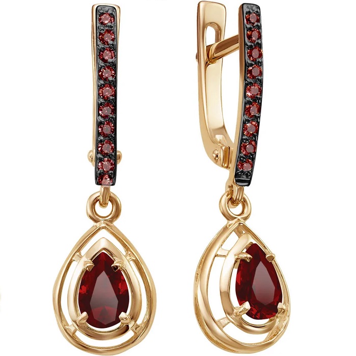 

Серьги из красного золота МАСКОМ 200-1563_tpl-101, топаз\ фианит, 200-1563_tpl-101