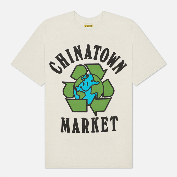 фото Футболка мужская chinatown market ctm1990519 бежевая xl