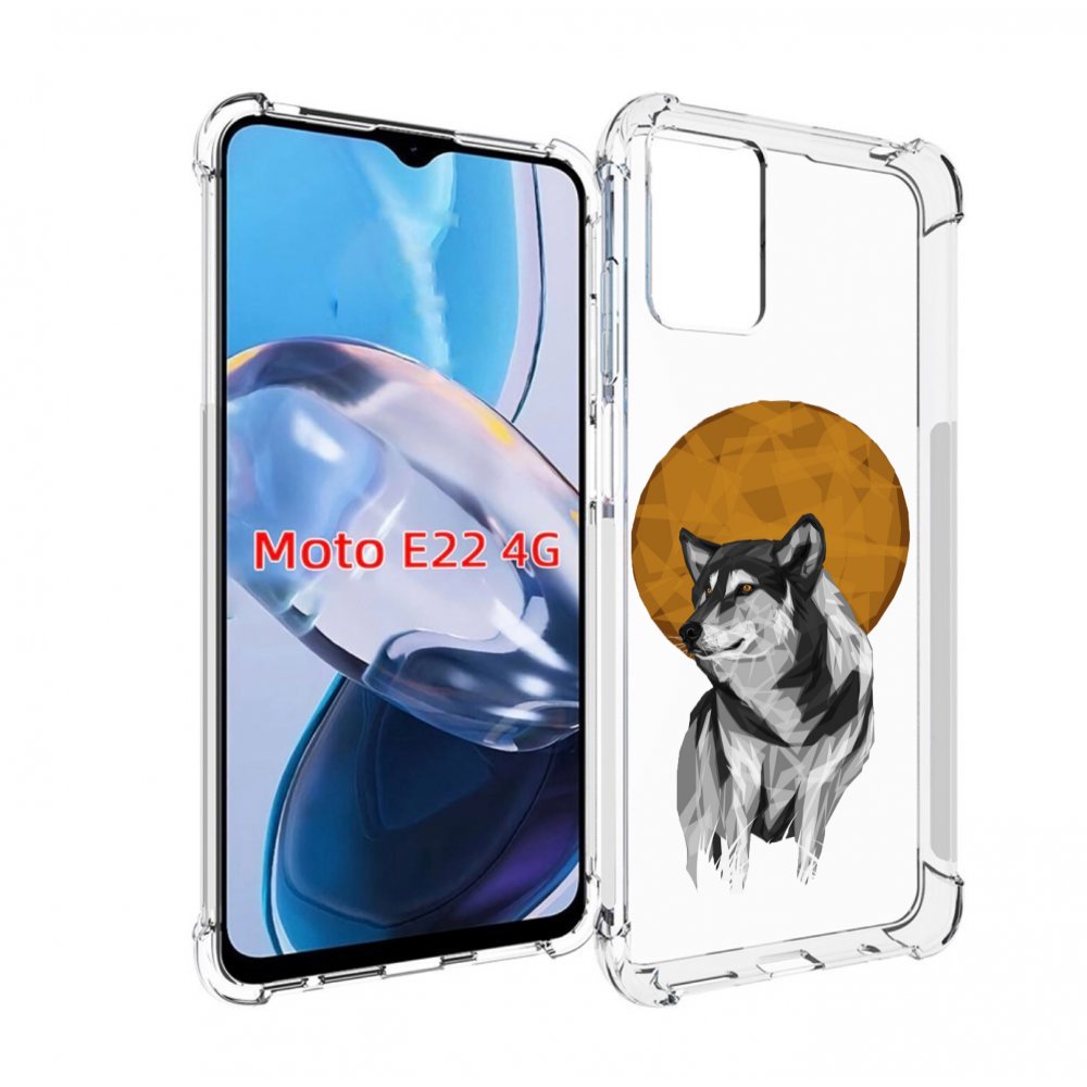 

Чехол MyPads Лунный волк для Motorola Moto E22 4G / E22i 4G, Прозрачный, Tocco