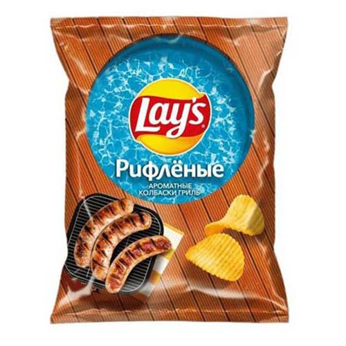 

Чипсы картофельные Lay's Ароматные колбаски гриль рифленые 125 г