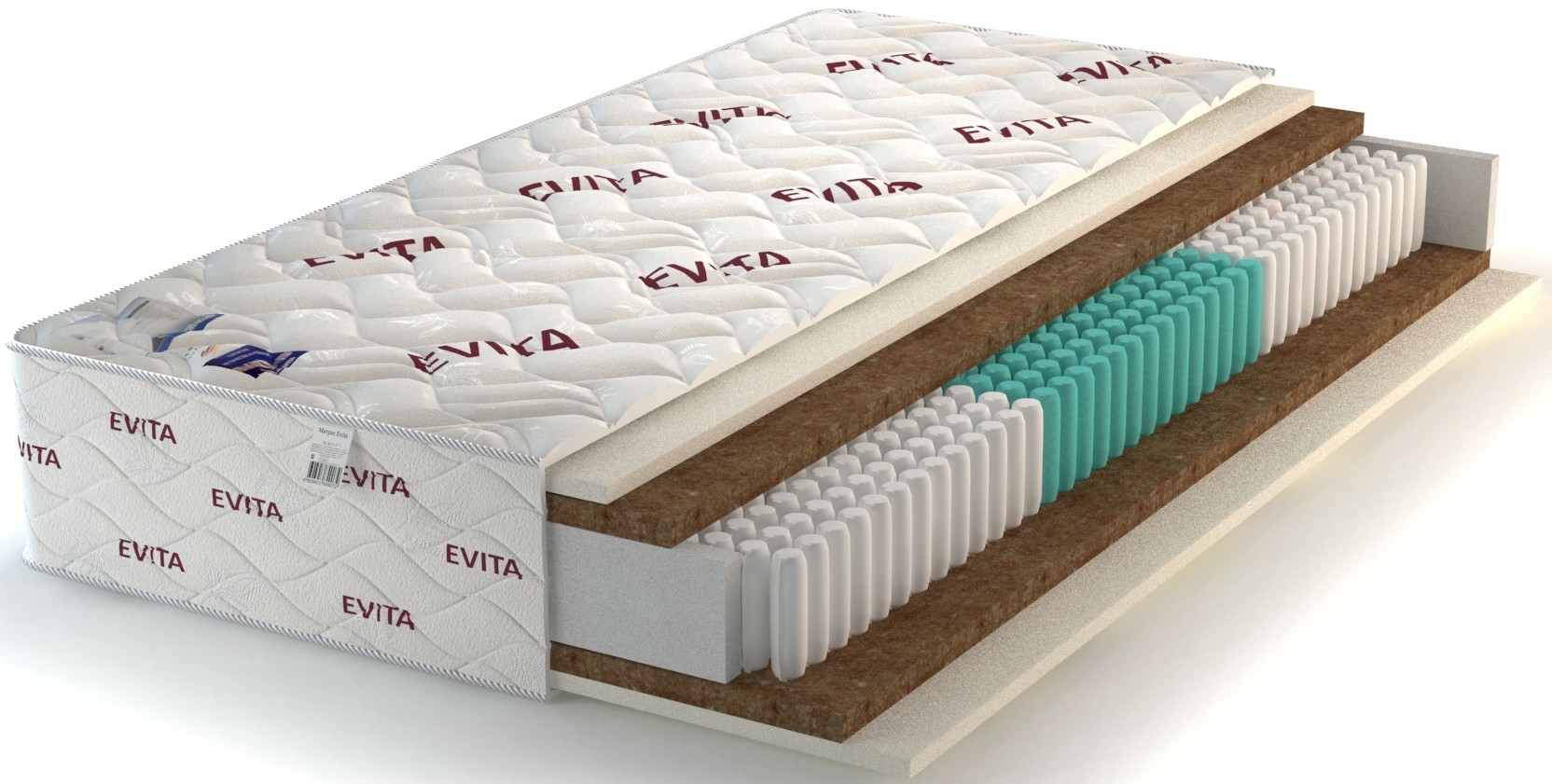 

Матрас Evita Rose Plus 160x195, Белый, Rose Plus