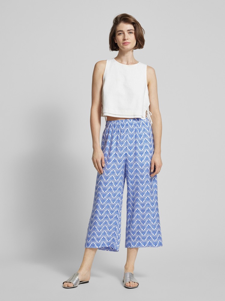 

Брюки женские Mango 67048641 синие M, Синий, 67048641