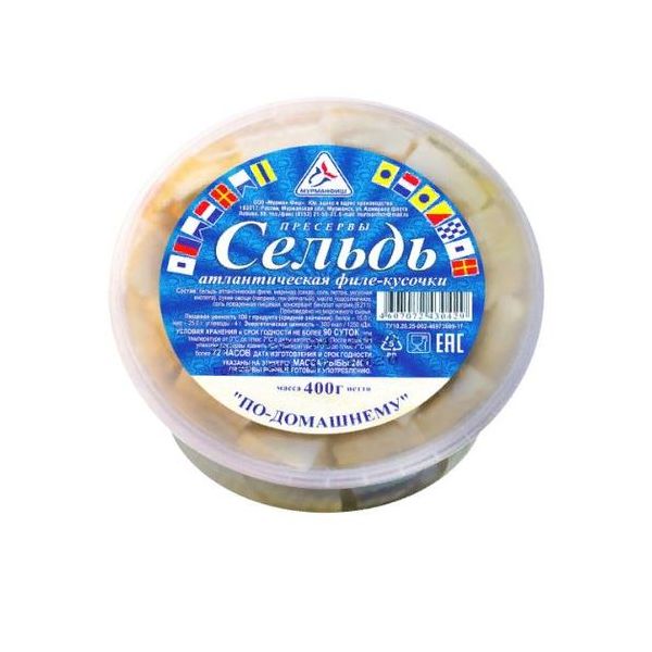 

Сельдь Мурман Фиш Матье в майонезно-горчичной заливке филе-кусочки 200 г