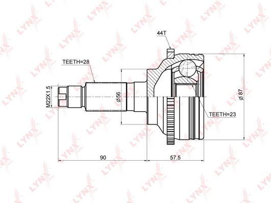 

ШРУС наружный MAZDA 6 1.8-2.0 02-07