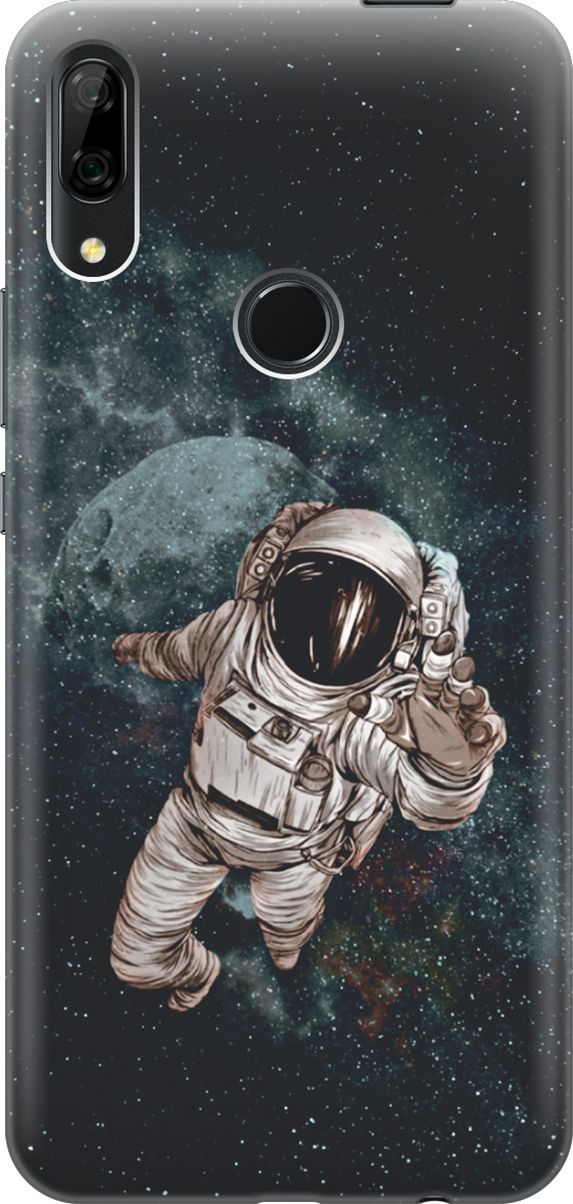 

Чехол на Honor 9X/9X Premium/Huawei P Smart Z/Y9 Prime (2019) "Космонавт", Белый;черный, 6423