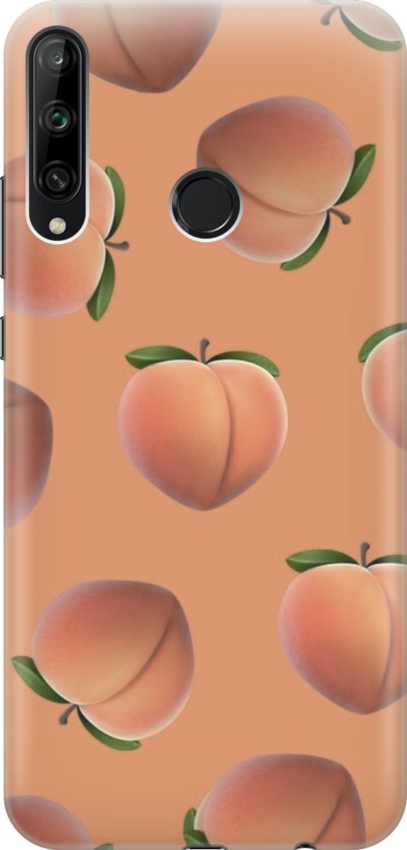 

Чехол на Honor 9C/Huawei P40 Lite E "Падающие персики", Красный;оранжевый, 6416