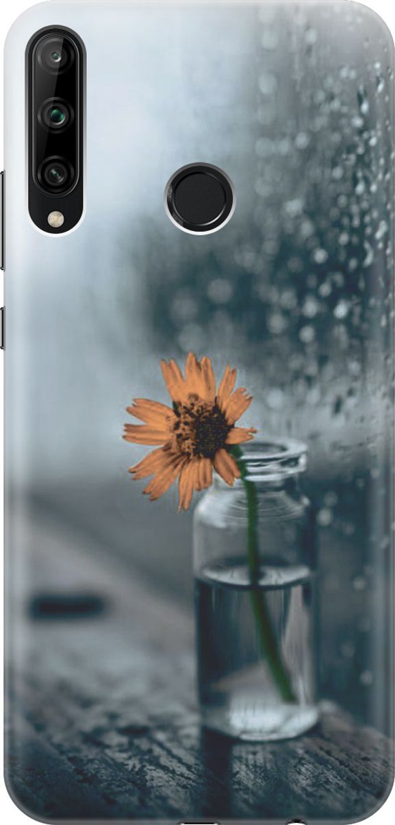 

Чехол на Honor 9C/Huawei P40 Lite E "Осенняя меланхолия", Желтый;серый, 4491