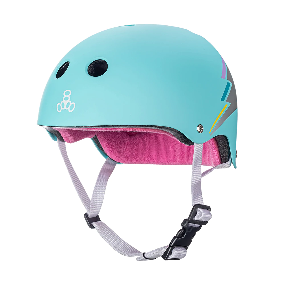 фото Шлем triple 8 the certified sweatsaver helmet, teal holo, l/xl triple eight