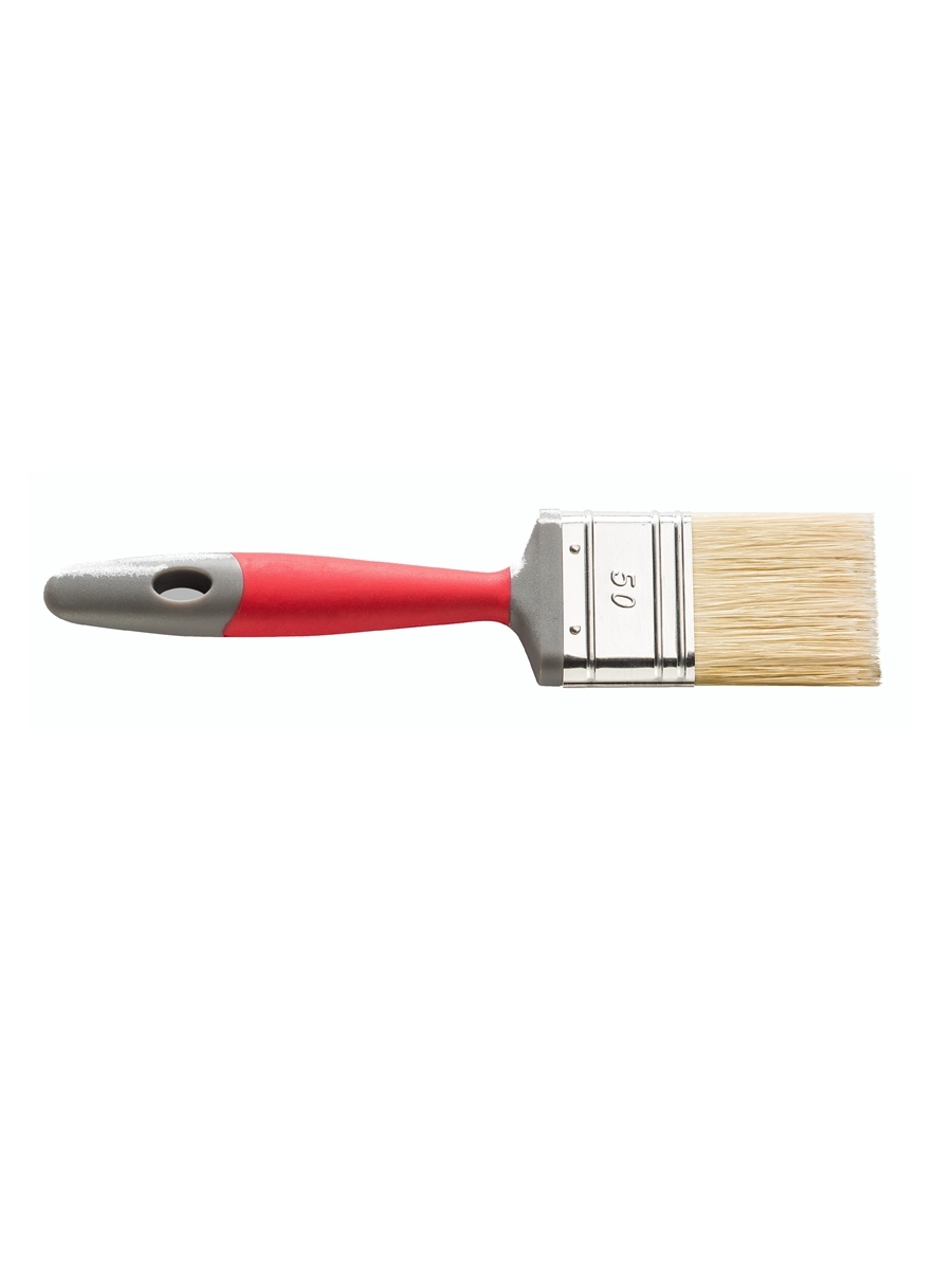 фото Кисть плоская, hardy 2,5" (ширина 60 мм), натуральная светлая щетина, деревянная ручка hardy working tools