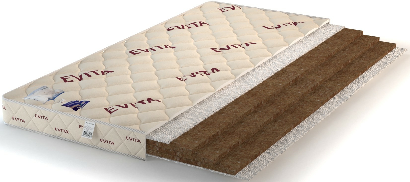 

Матрас Evita Rigid 90x195, Белый, Rigid