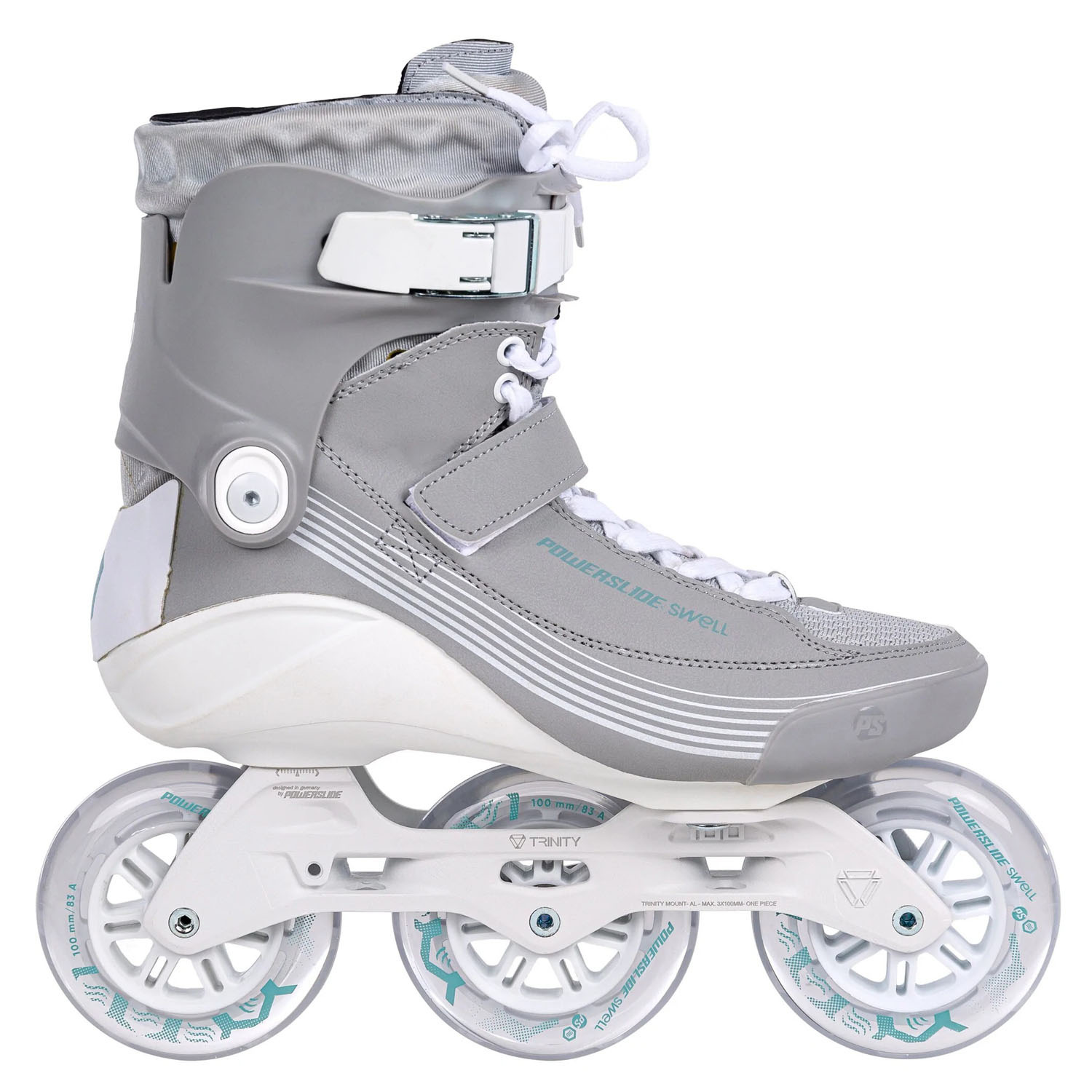 Роликовые коньки Powerslide Swell Glacier Lake 100 - 3D Adapt Grey (EUR:38)