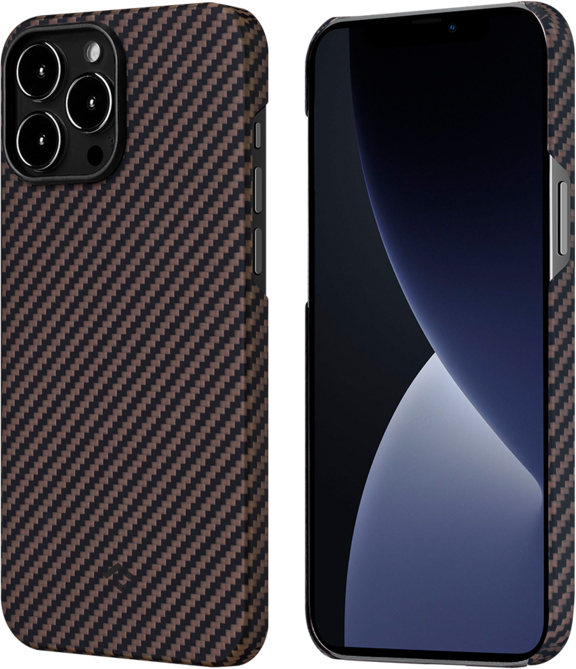 фото Чехол pitaka magez 2 (ki1306p) для iphone 13 pro (black/brown)