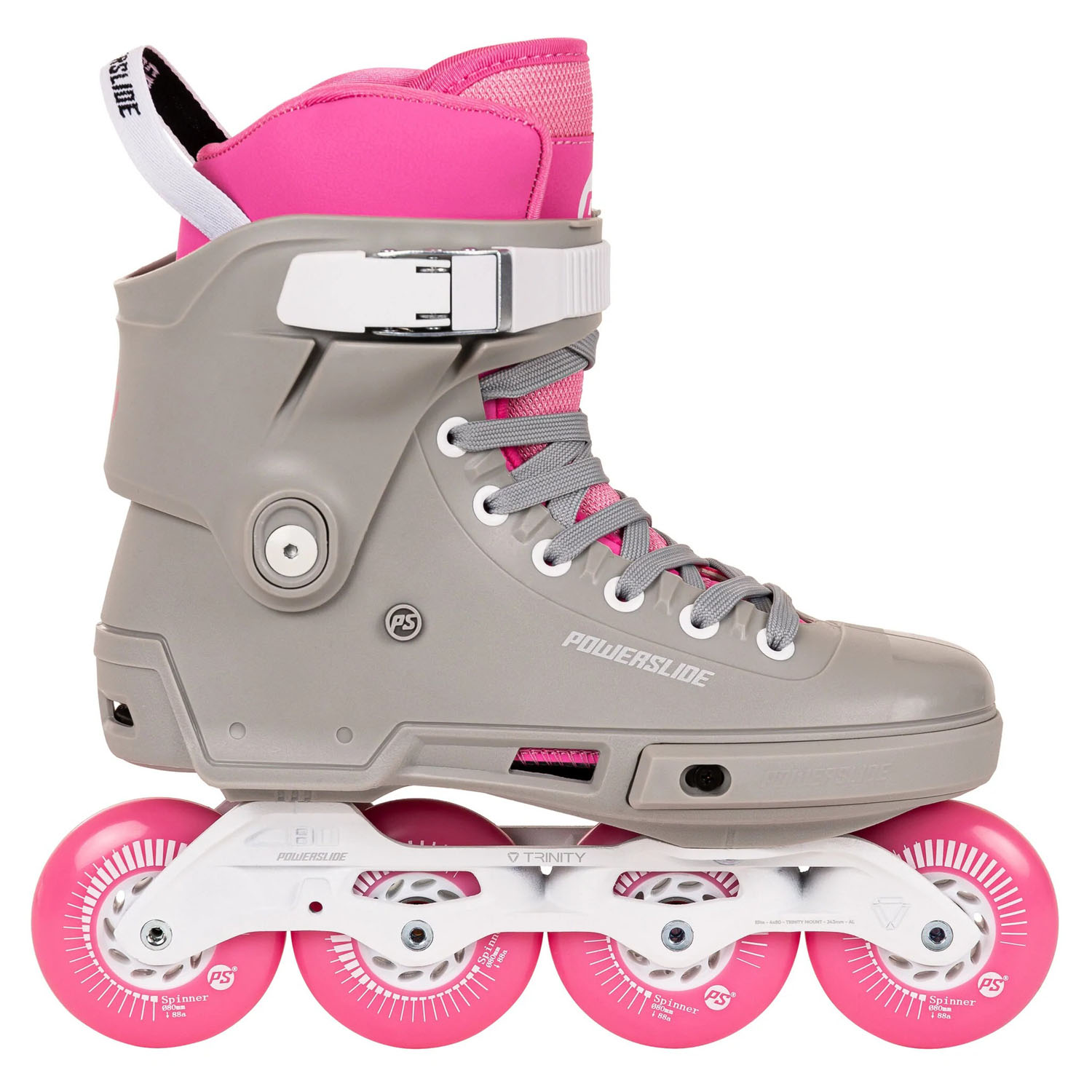 Роликовые коньки Powerslide Next SL 80 Grey/Pink (EUR:36-37)