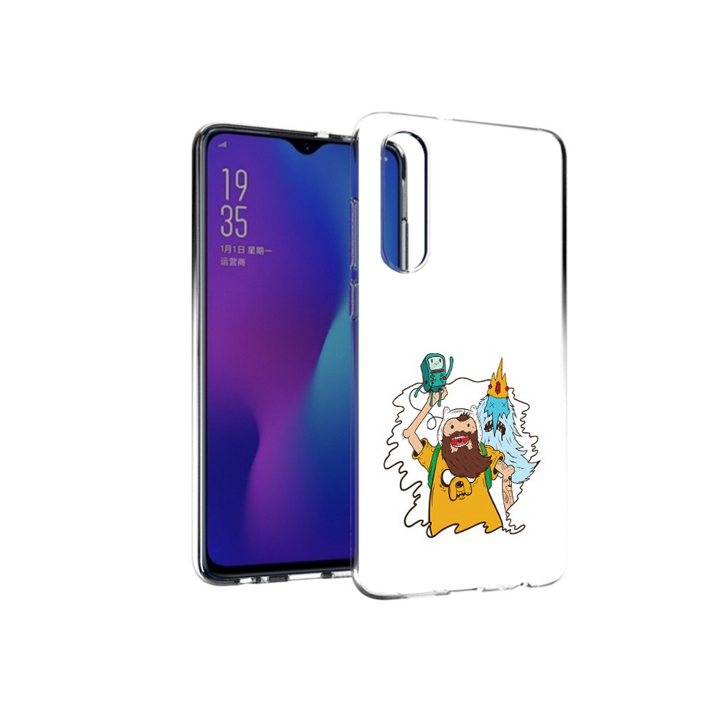 

Чехол MyPads Tocco для Huawei P30 время приключений старый Финн, Прозрачный, Tocco